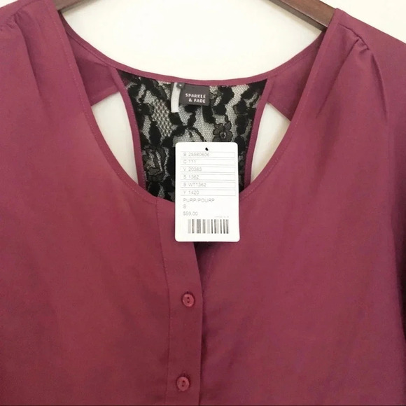 Sparkle & Fade Urban Outfitters | Lace cutout Top - Picture 2 of 5